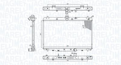 Radiators, Motora dzesēšanas sistēma MAGNETI MARELLI 350213200800