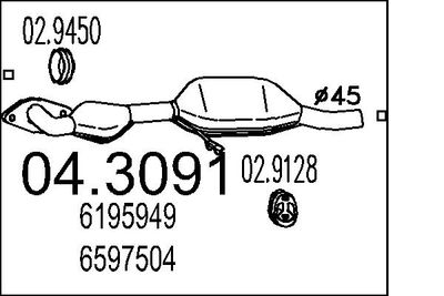 Katalizators MTS 04.3091