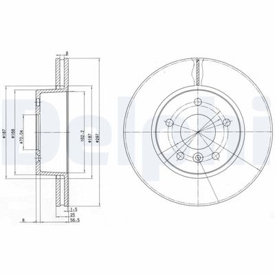 Bremžu diski DELPHI BG2860