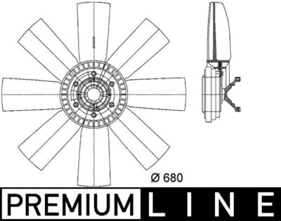 Ventilators, Motora dzesēšanas sistēma MAHLE CFF 430 000P