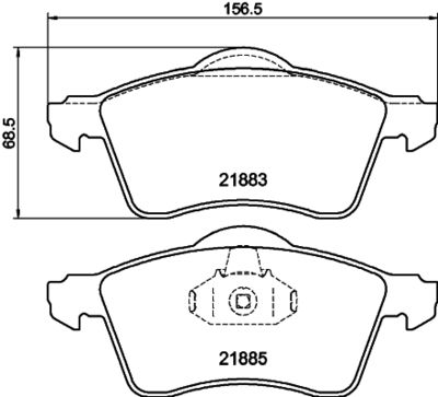 Bremžu uzliku kompl., Disku bremzes HELLA PAGID 8DB 355 008-011