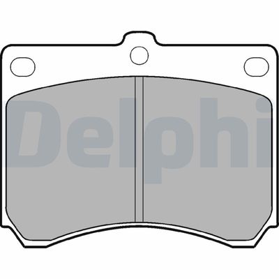 Комплект тормозных колодок, дисковый тормоз DELPHI LP935