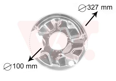 Dubļu sargs, Bremžu disks VAN WEZEL 3024374