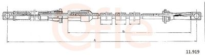 Тросик газа COFLE 11.919