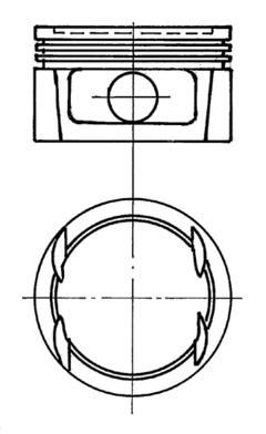 Поршень KOLBENSCHMIDT 91023700