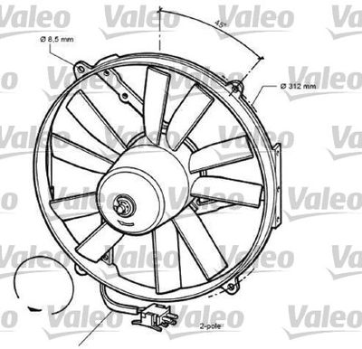 Ventilators, Motora dzesēšanas sistēma VALEO 696068