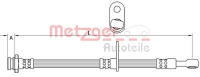 Тормозной шланг METZGER 4111592