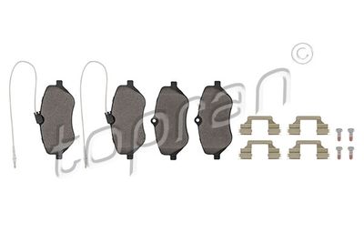 Bremžu uzliku kompl., Disku bremzes TOPRAN 723 267