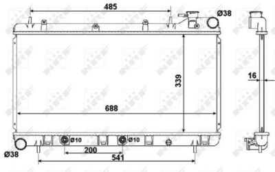 Radiators, Motora dzesēšanas sistēma NRF 58372
