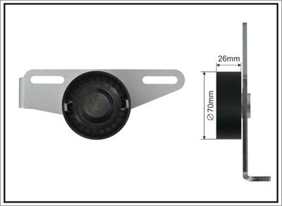 Натяжитель ремня, клиновой зубча CAFFARO 500059 SC