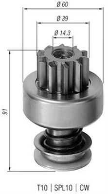 Ведущая шестерня, стартер MAGNETI MARELLI 940113020212