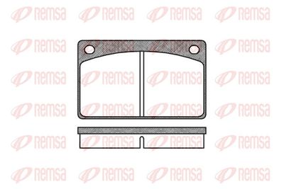 Bremžu uzliku kompl., Disku bremzes REMSA 0042.00