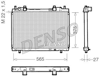 Radiators, Motora dzesēšanas sistēma DENSO DRM09025