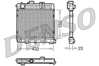 Radiators, Motora dzesēšanas sistēma DENSO DRM05026
