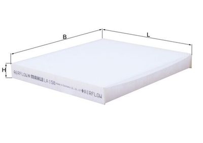 Фильтр, воздух во внутренном пространстве MAHLE LA 158