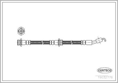 Тормозной шланг CORTECO 19032776