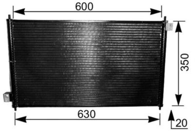 Конденсатор, кондиционер MAHLE AC 232 000S