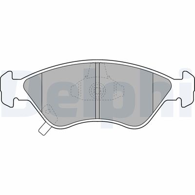 Bremžu uzliku kompl., Disku bremzes DELPHI LP1303