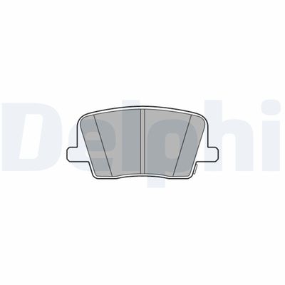 Bremžu uzliku kompl., Disku bremzes DELPHI LP3581