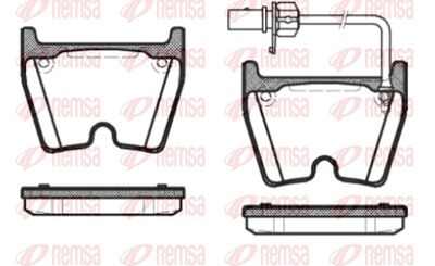 Bremžu uzliku kompl., Disku bremzes REMSA 0896.01