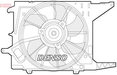 Вентилятор, охлаждение двигателя DENSO DER37003