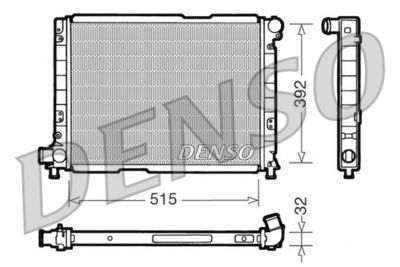 Radiators, Motora dzesēšanas sistēma DENSO DRM09050