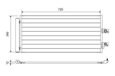 Конденсатор, кондиционер VALEO 822749