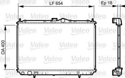 Радиатор, охлаждение двигателя VALEO 735497