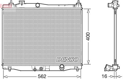 Radiators, Motora dzesēšanas sistēma DENSO DRM40047
