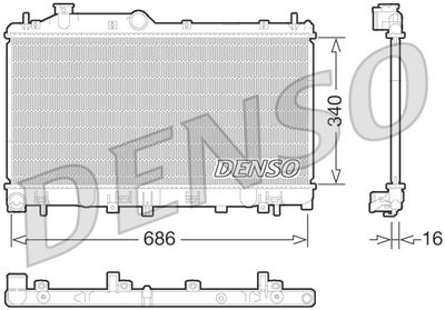 Radiators, Motora dzesēšanas sistēma DENSO DRM36013