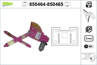 Стеклоподъемник VALEO 850464