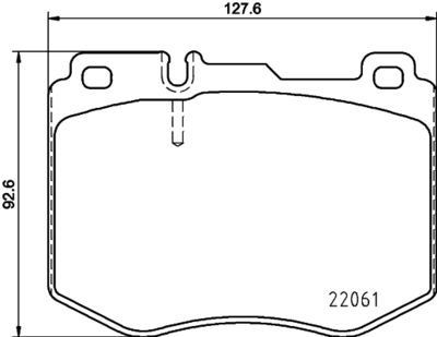 HELLA PAGID 8DB355021671 Bremžu uzliku kompl
