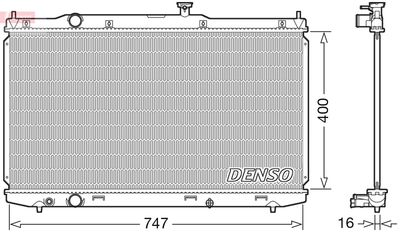 Radiators, Motora dzesēšanas sistēma DENSO DRM40039