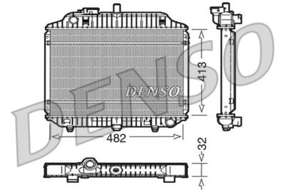 Radiators, Motora dzesēšanas sistēma DENSO DRM17010
