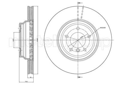 Тормозной диск METELLI 23-0874C