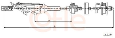 Трос, управление сцеплением COFLE 92.11.2254