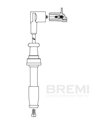 Augstsprieguma vads BREMI 648/105
