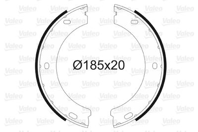 Bremžu loku kompl., Stāvbremze VALEO 564020