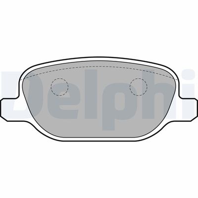 Bremžu uzliku kompl., Disku bremzes DELPHI LP1845