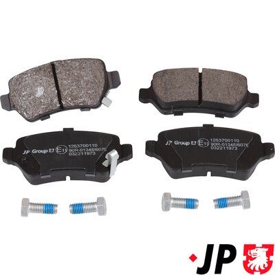 Комплект тормозных колодок, дисковый тормоз JP GROUP 1263700110
