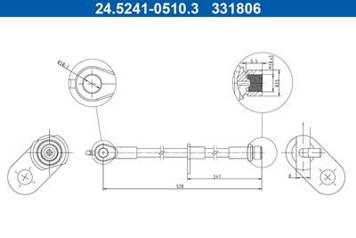 Тормозной шланг ATE 24.5241-0510.3