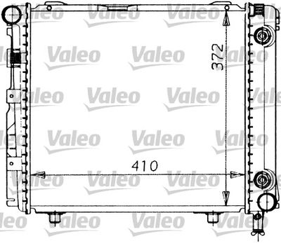 Радиатор, охлаждение двигателя VALEO 819201