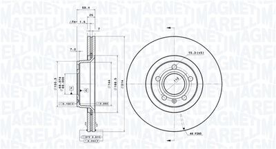 Тормозной диск MAGNETI MARELLI 360406002301