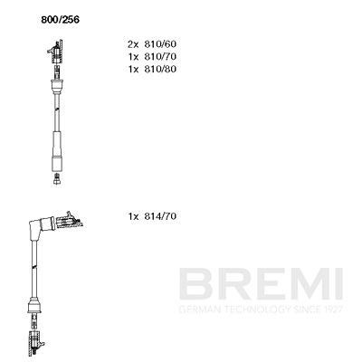 Augstsprieguma vadu komplekts BREMI 800/256