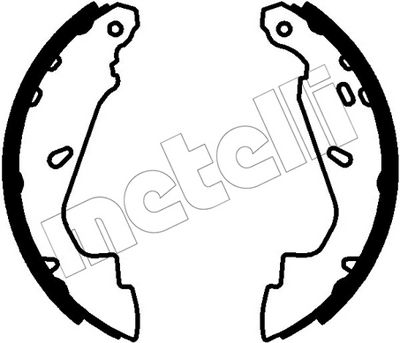 Bremžu loku komplekts METELLI 53-0790