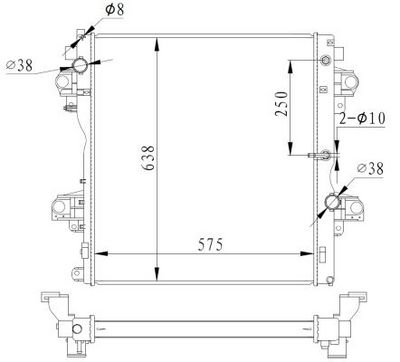 Radiators, Motora dzesēšanas sistēma NRF 550018