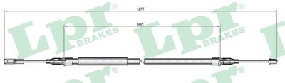 Тросик, cтояночный тормоз LPR C0059B