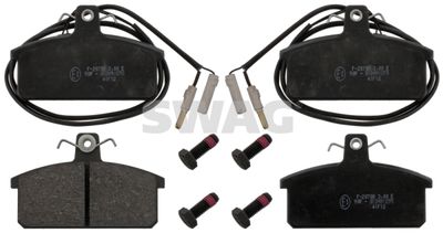 Bremžu uzliku kompl., Disku bremzes SWAG 72 11 6096
