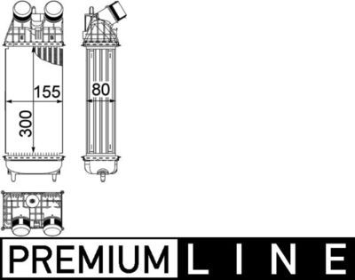 Интеркулер MAHLE CI 210 000P