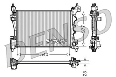 Radiators, Motora dzesēšanas sistēma DENSO DRM07042